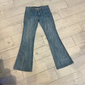 Frankie B. Medium Wash Flared Jeans